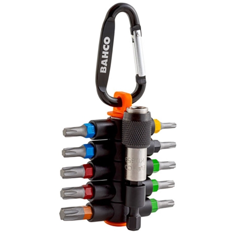 Bahco Sticky Bits | 59S/TCS11-1 - Gekleurde Torxbits met magnetische bithouder
