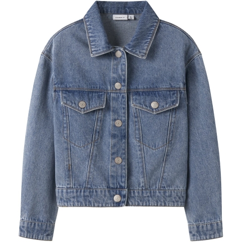 Name It Spijkerjas - Noos - NkfMila - Medium+ Blue Denim - Name It - 9 jaar (134) - Spijkerjas