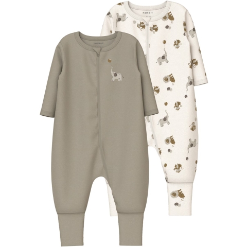 Name It Pyjamapak - Noos - 2-pack - NbnNightsuit - Jet Stroom/me - Name It - 1½ jaar (86) - Pyjamapak
