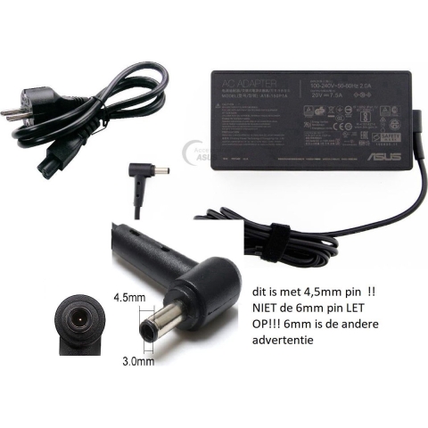 ASUS 0A001-00081700 - Laptopadapter - 150 W - Zwart