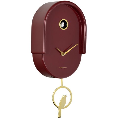 Karlsson wandklok tweet bordeaux