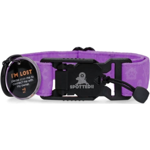 Spotted! PRO Halsband Paars XL 70cm