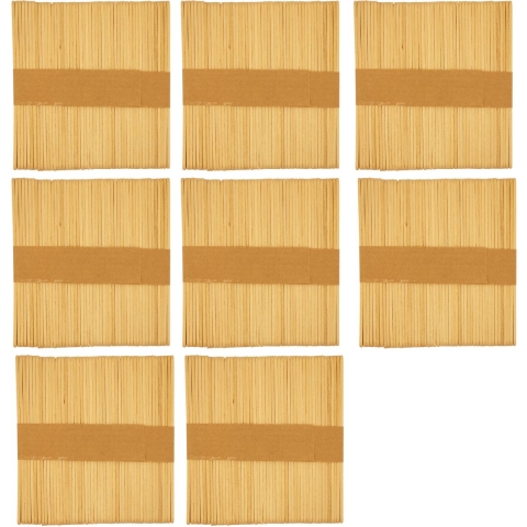 Knutselstokjes houtjes - 400x - houten ijsstokjes - naturel kleur - 11 cm -