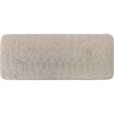 Tendance Badmat Pebble - Memory Foam - extra lang - taupe - 45 x 120 cm - antislip -