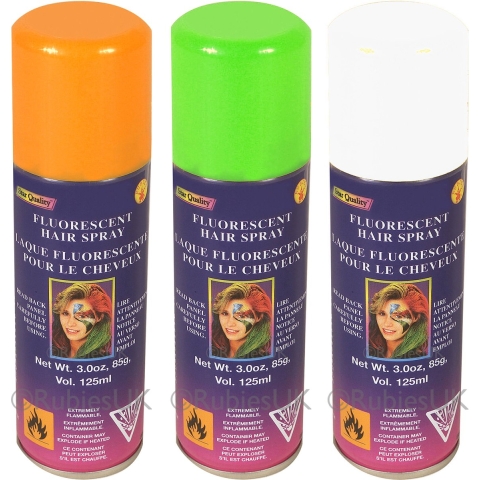 Haarverf/haarspray - groen/wit/oranje - 3x 125 ml - Ierland - St. Patricks Day -