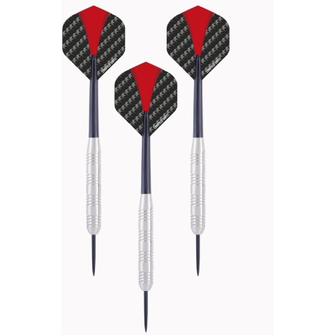Longfields Dartpijlen - 6x stuks - 24 grams - Nickel silver - darten -