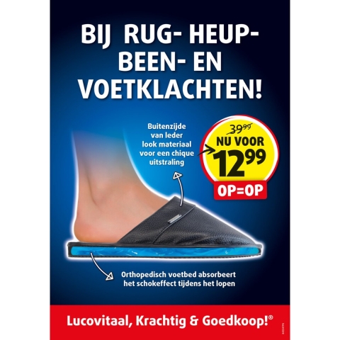 Lucovitaal Orthopedische Zweedse Muiltjes Maat 46 1 paar