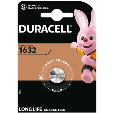 10x Duracell Knoopcelbatterij 1632