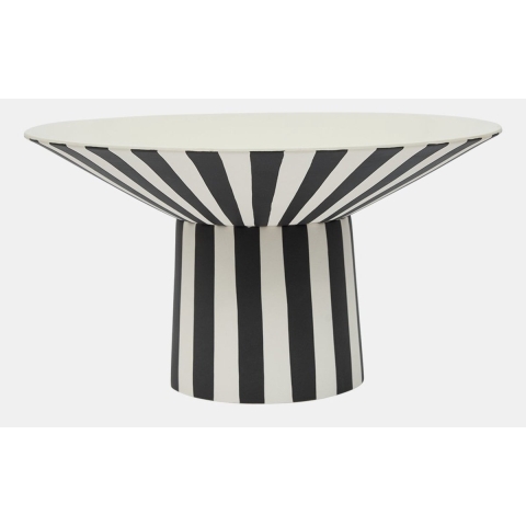 OYOY Toppu Centerpiece Schaal High White/Black