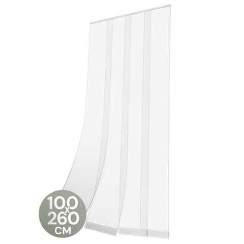 O'DADDY® Lamellenhor - Vliegengordijn - Zelfsluitend - Glasvezel - Wit - 100x260 cm