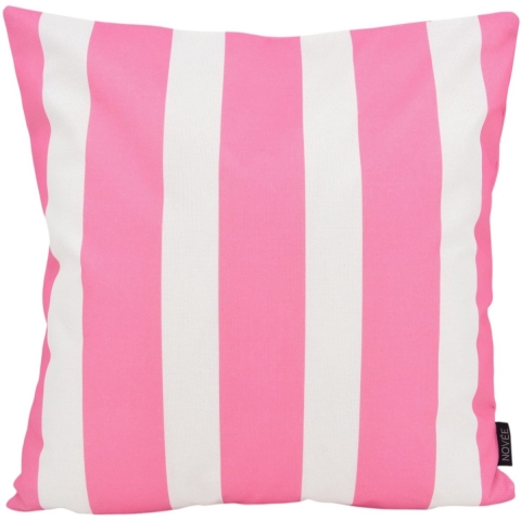 NOVÉE Sierkussen streep roze outdoor | 45 x 45 cm | katoen/polyester