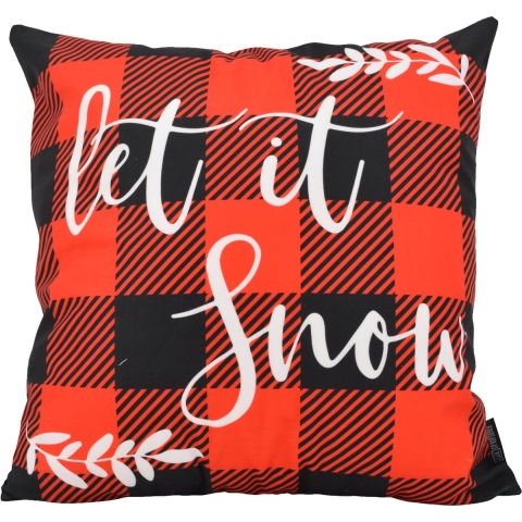 Gek op kussens! Sierkussen snow tartan | 45 x 45 cm | katoen/polyester
