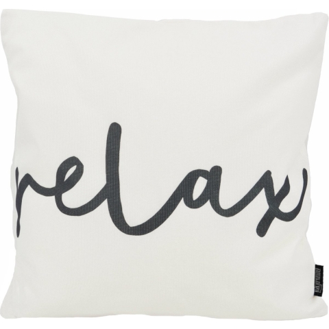 Gek op kussens! Sierkussen black & white relax outdoor | 45 x 45 cm | polyester