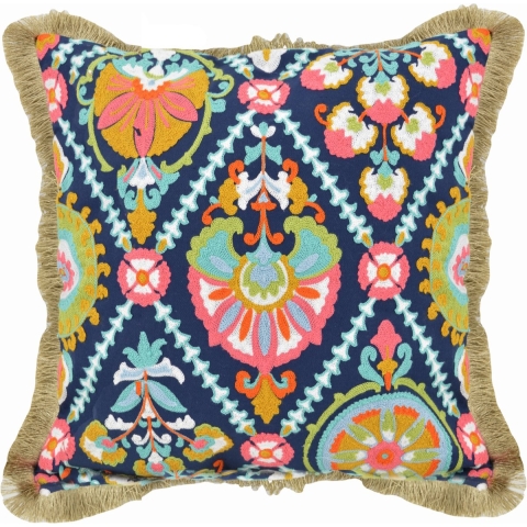 NOVÉE Sierkussen colorful boho | 45 x 45 cm | katoen/linnen