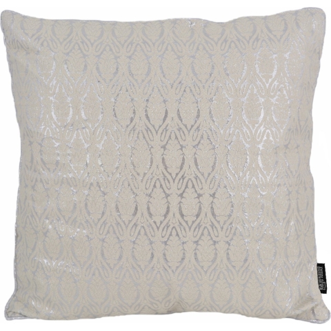 Gek op kussens! Sierkussen oona white / silver | 45 x 45 cm | polyester