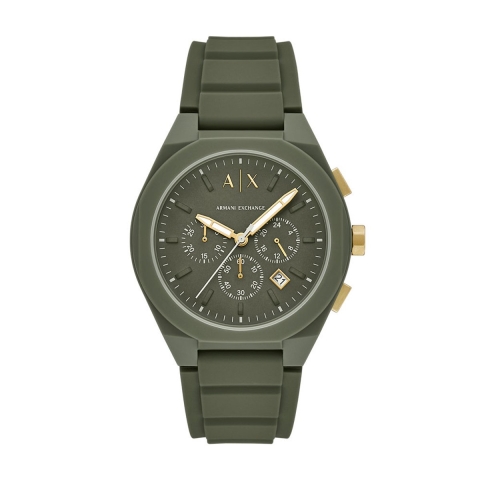 Armani Exchange SYNC - Polshorloge - Chronograaf 44 mm - Olijfgroen