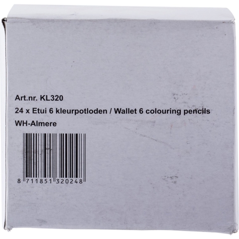 Mini kleurpotloden 24 etui's a 6 potlood