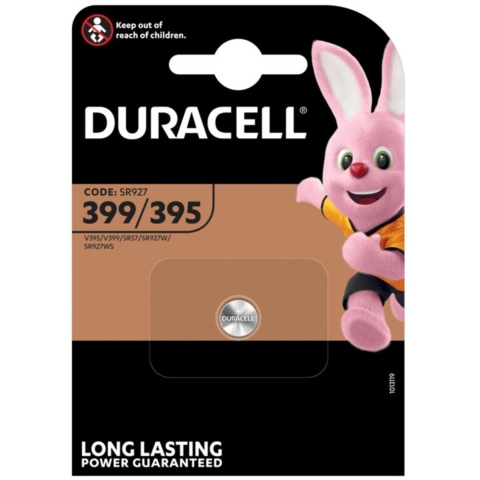 6x Duracell Knoopcel Batterij Silver Oxide 395/399 1 stuks