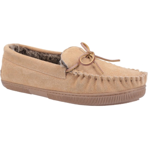 Hush Puppies Dames/dames Allie Slip On Leather Slipper (Tan)
