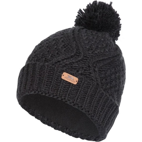 Trespass Vrouwen/dames Zyra gebreide Beanie (Zwart)