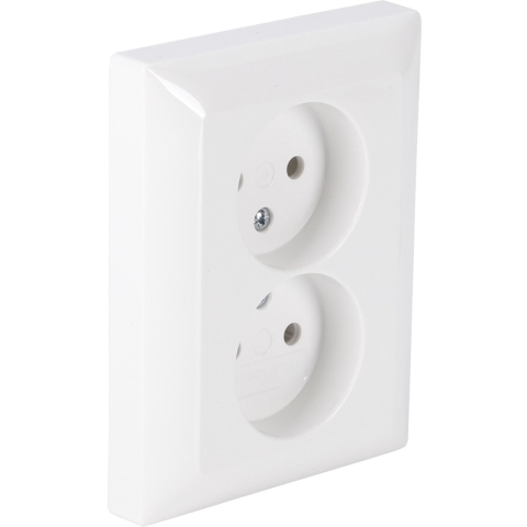 Busch Balance Jaeger Contactdoos | Inbouw | 2-voudig | Polarwit - 66.054.49