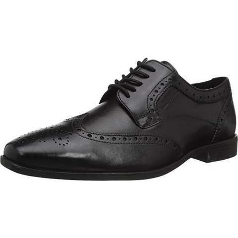Hush Puppies Jongens Elliot Leren Brogues (Zwart)