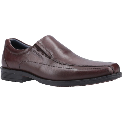 Hush Puppies Jongens Brody Leren Schoenen (Chocoladebruin)