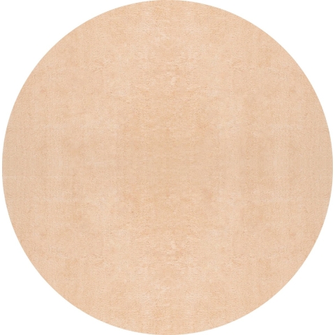 Muratap Samba soft fluffy vloerkleed laagpolig donker beige- 150 cm rond