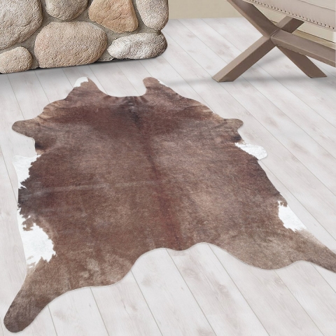 Muratap Vacht van imitatiebont wasbaar dierenhuid laagpolig 150x200 cm