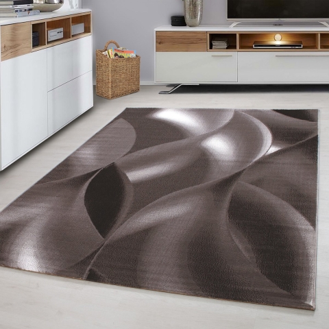 Muratap Plus vloerkleed laagpolig tapijt woonkamer beige / bruin- 120x170 cm