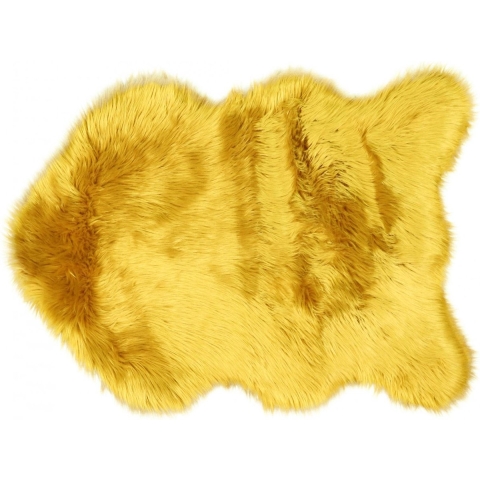 Unique Living | floormat fake fur 60x90cm mellow yellow