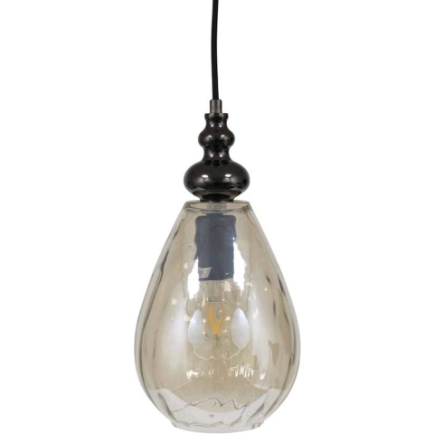 Safaary Hanglamp van glas champagnekleurig grazi Ø 15 x 31cm