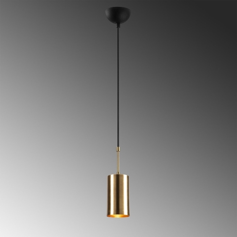 CaliCosy Hanglamp van goudkleurig metaal d9 cm kem