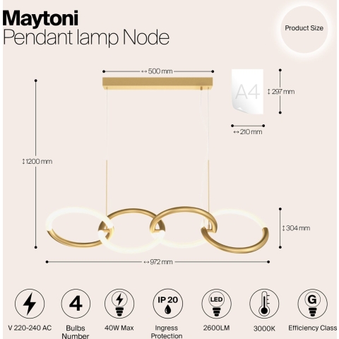 Maytoni hanglamp node -