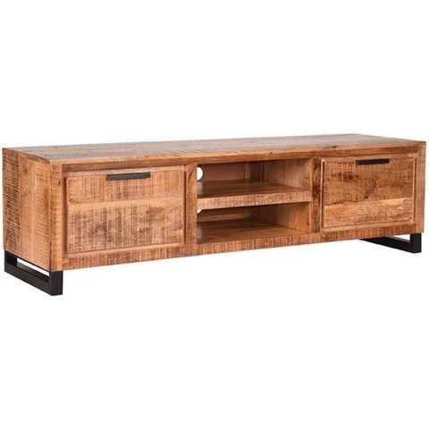 Label51 Tv-meubel glasgow rough mangohout 160 cm