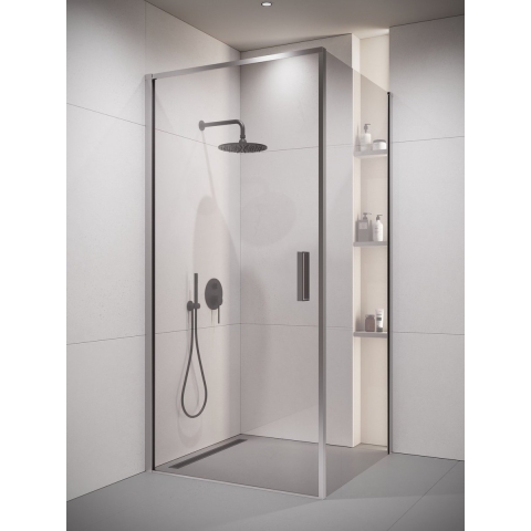Badplaats Douchecabine alava 80 x 80 x 190 cm chroom douchewand met