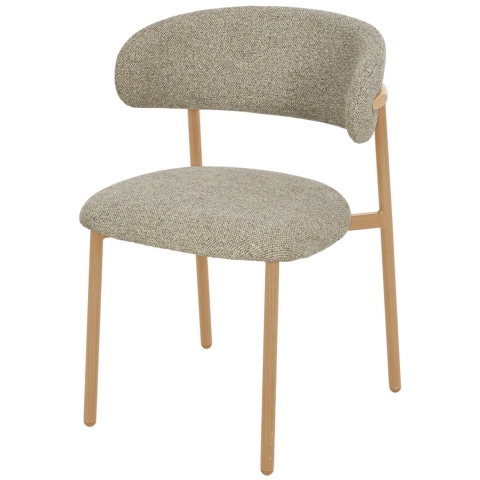 Livingfurn eetkamerstoel micah hush oak set van 2 58x54.4x78cm