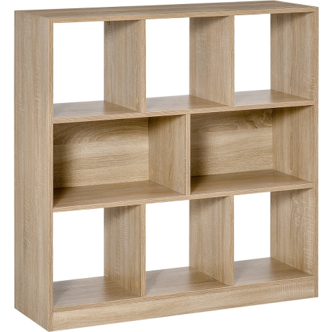 4goodz Boekenkast 8 vakken 30x 97,5x100 cm eikenlook