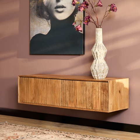 Starfurn zwevend tv meubel madison natural 120 cm