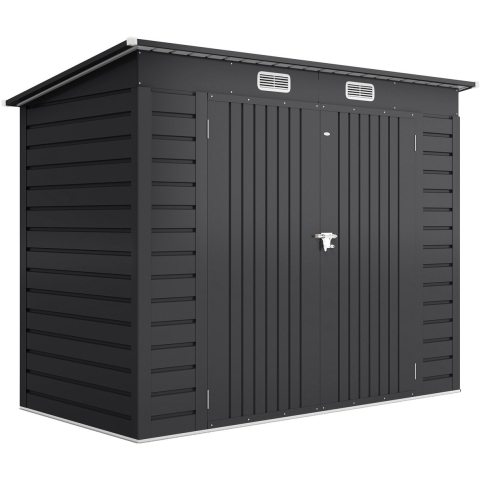 4goodz Gereedschapsschuur metaal met dubbele deuren 249x121x183cm -