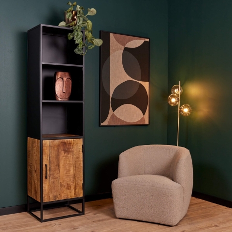 Starfurn Boekenkast oakland | 50 cm bruin; 50 x x 40 mangohout