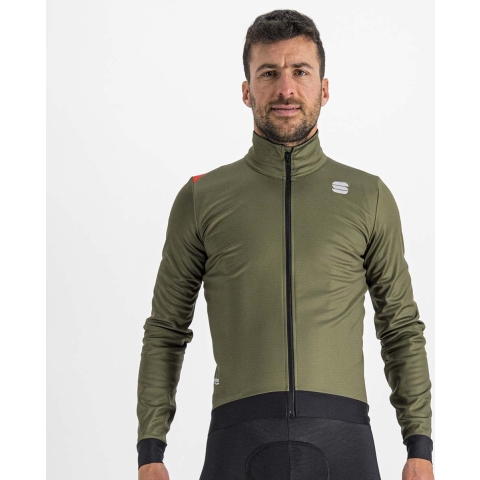 Sportful Fiandre medium fietsjack groen(army) heren, XL