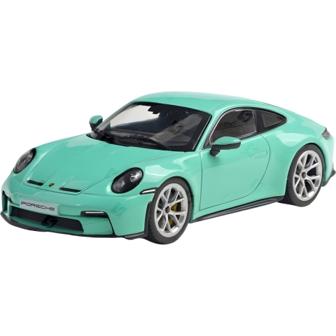 Solido Modelauto - Porsche 991 - groen - 11 x 5 cm - schaalmodel -