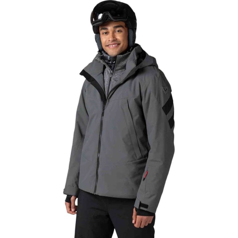 Rossignol Controle Ski Jas Heren - Grijs, L