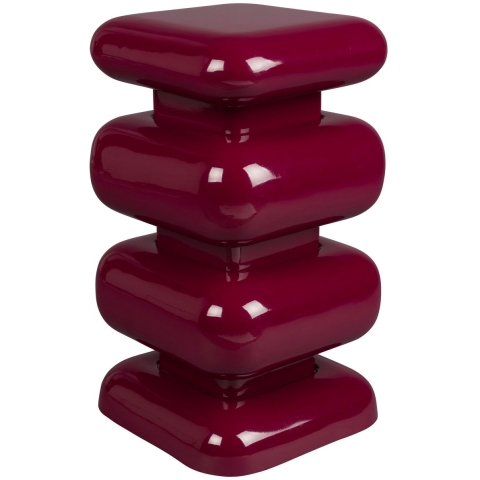 Dutchbone Stubby Bijzettafel Bordeauxrood