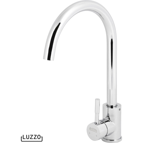 Luzzo ® lesina keuken­ mengkraan chroom – hoog model ronde uitloop 100%