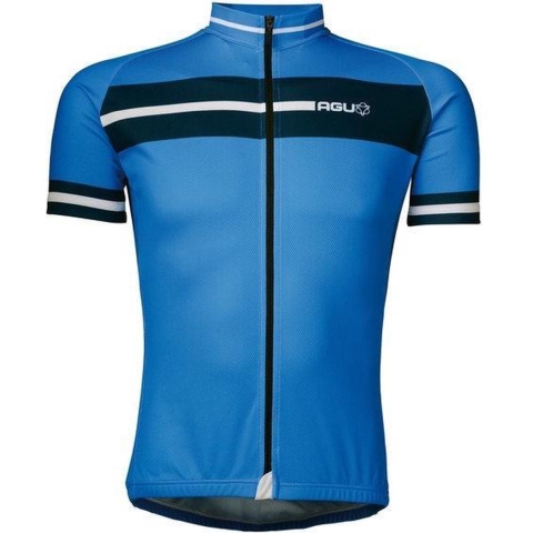 Agu Macari fietsshirt korte mouwen blauw heren, XL