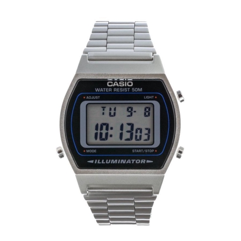 Casio B640WD-1AVEF - Polshorloge - Stopwatch - Zilverkleurig