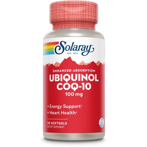 Solaray Ubiquinol Co Q10 100mg Softgels