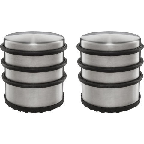 Protect-it Deurstopper/deurbuffer - 2x - D70 x H65mm - 1,15kg - RVS - premium - zonder montage -